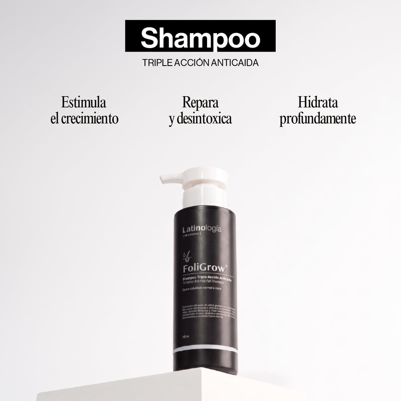 FoliGrow: Shampoo Triple-Acción Anticaída